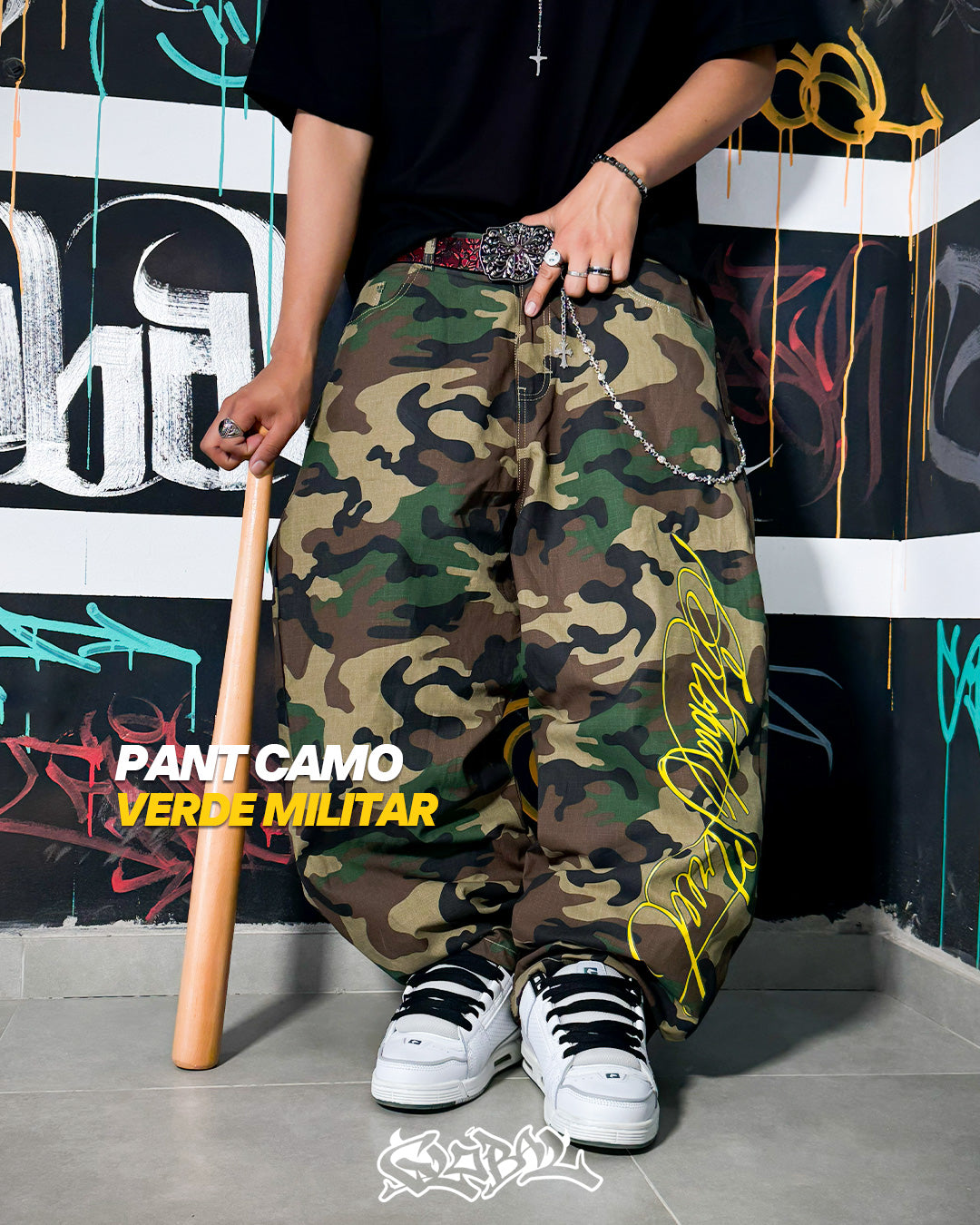 Pant Camuflado Verde Militar