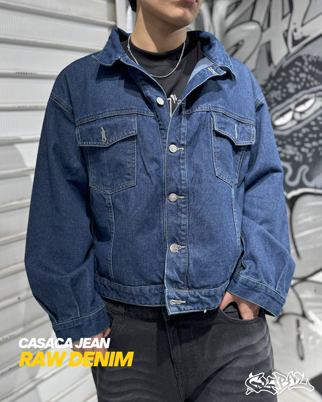 Casaca Jean Azul Crudo