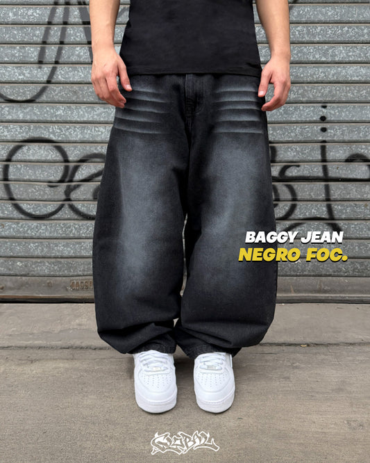 Baggy Jean Negro Focalizado