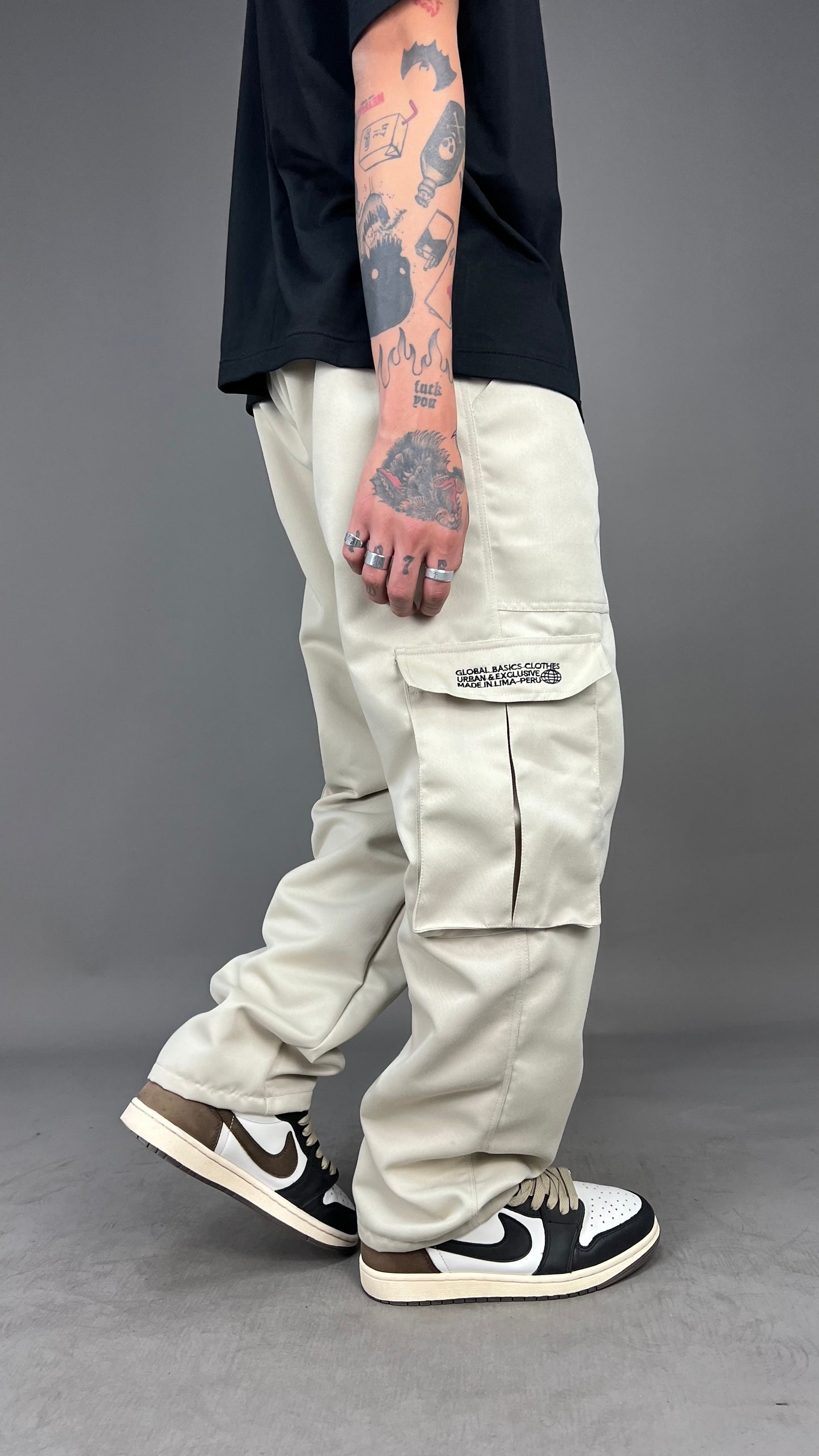 Pant Cargo Drill Beige