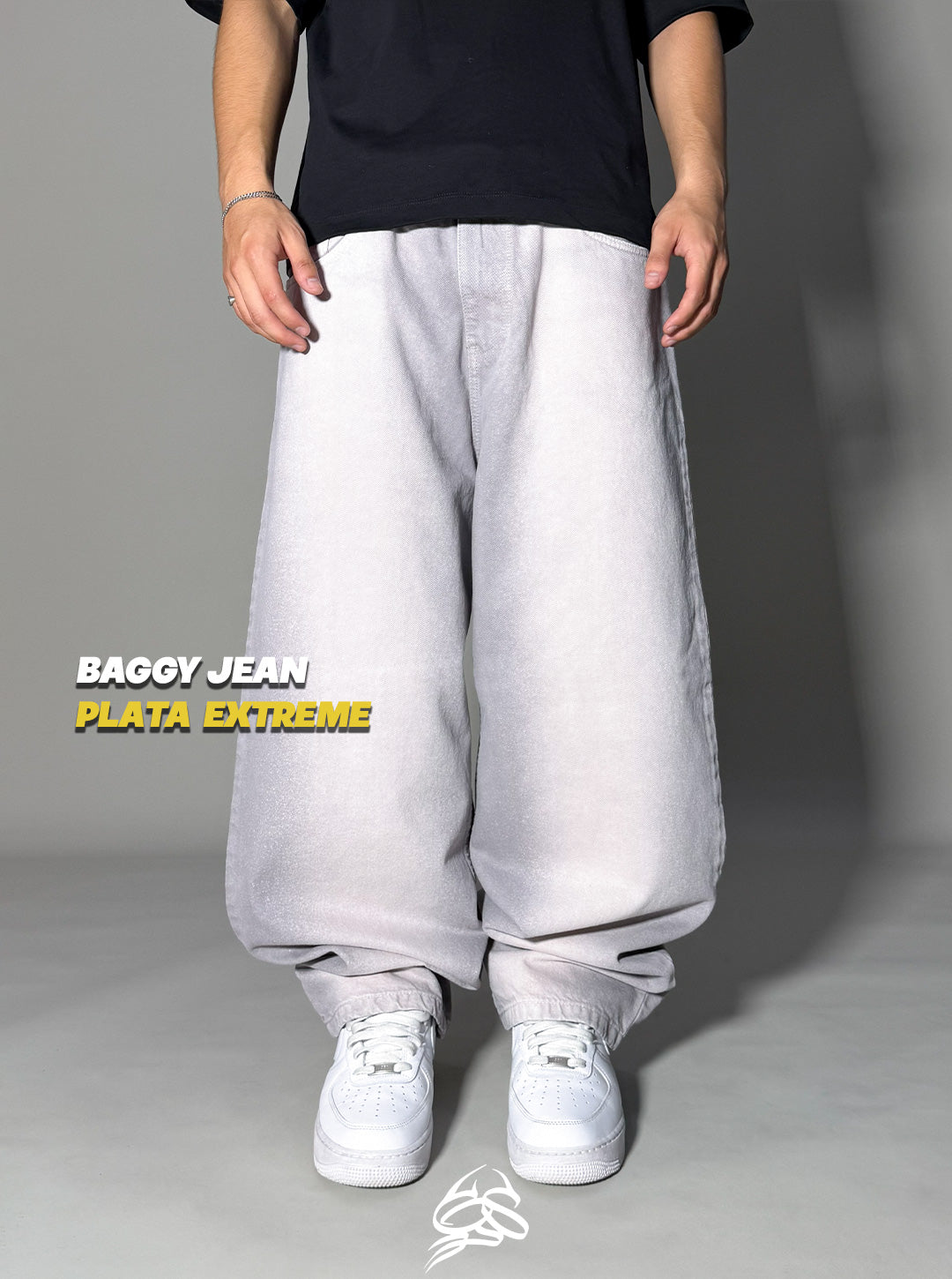 Baggy Jean Plata Extreme