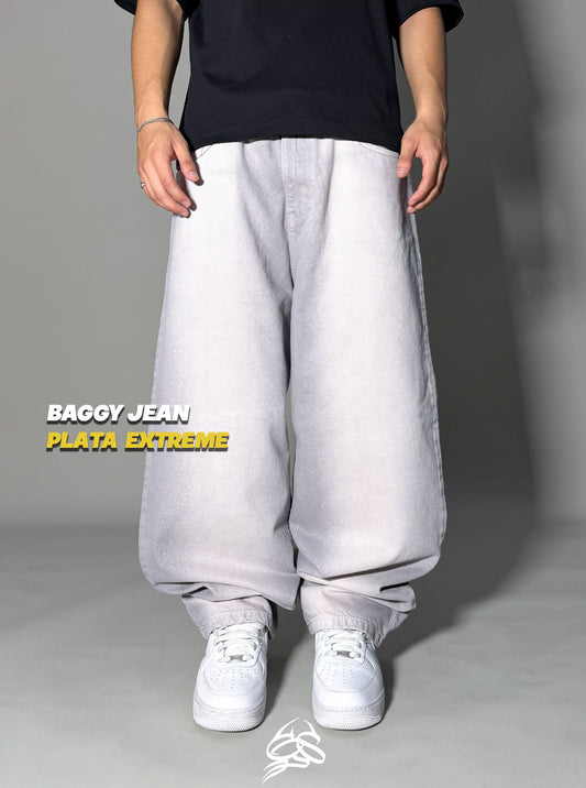 Baggy Jean Plata Extreme