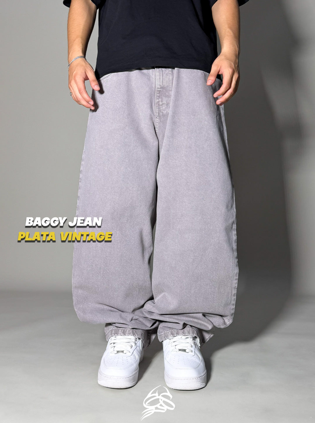 Baggy Jean Plata Vintage