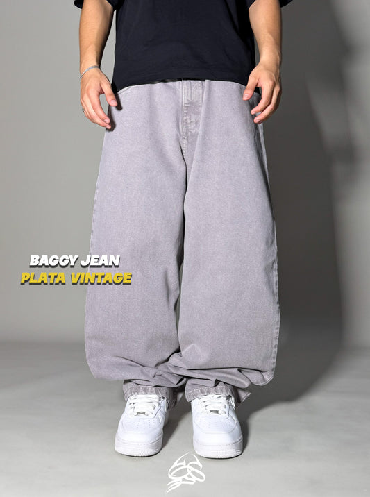 Baggy Jean Plata Vintage