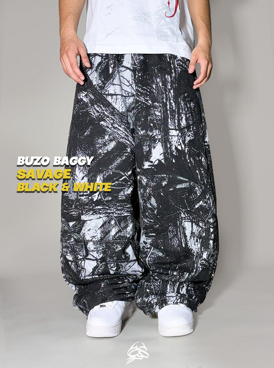 Buzo Baggy Savage Black/White