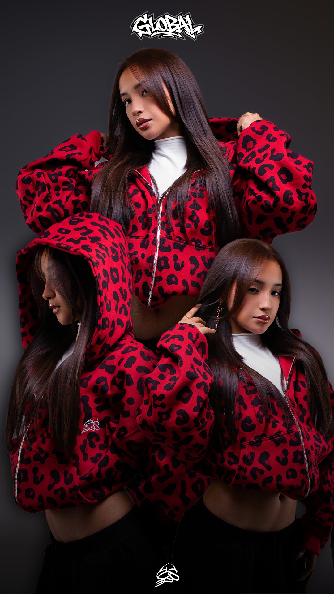 Casaca Leopard Rojo