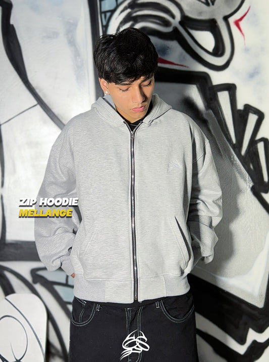 Zip Hoodie Mellange